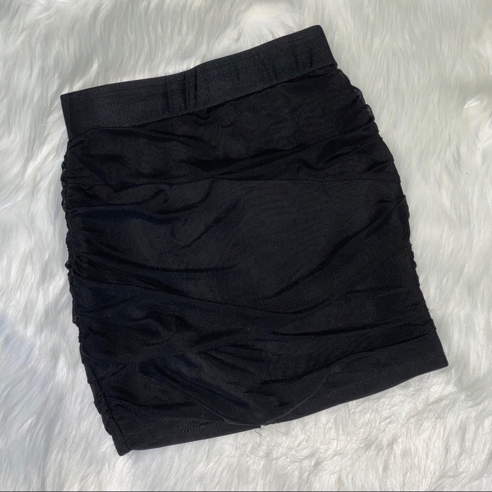 Black Mesh Skirt